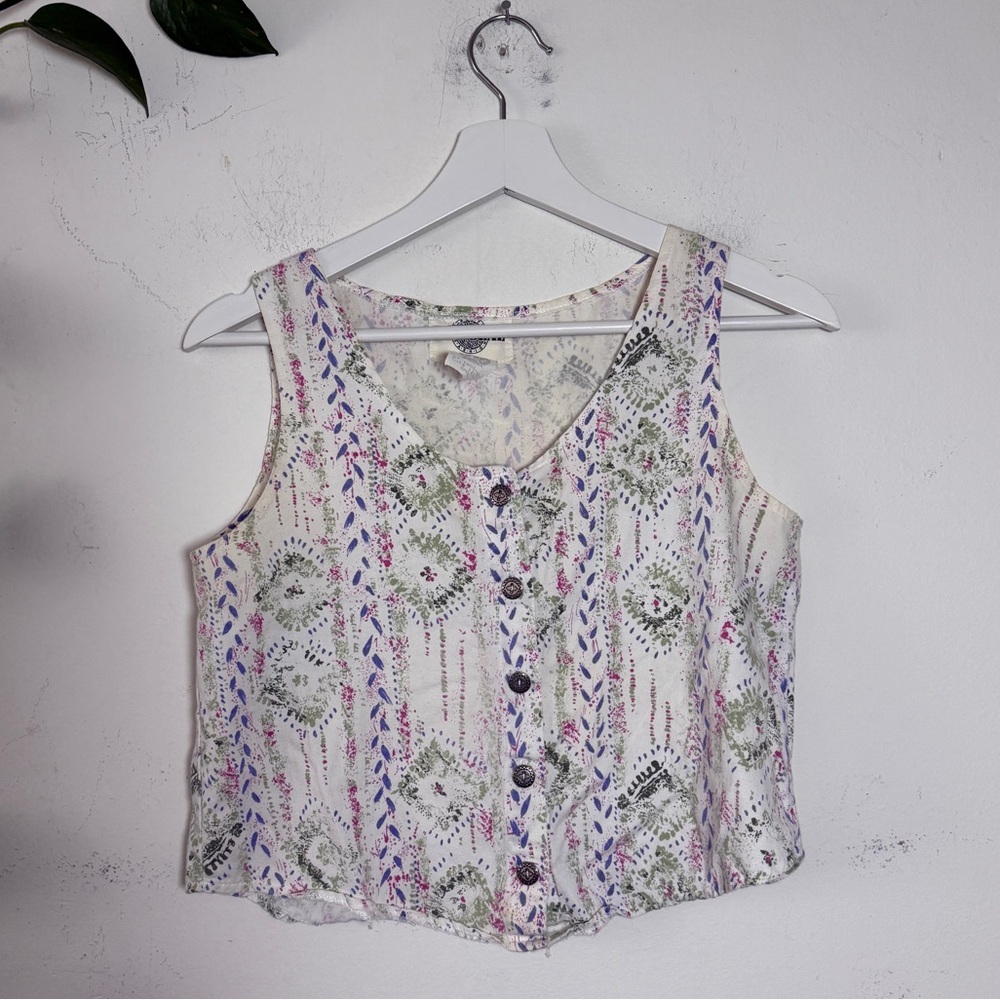 Vintage Wet Seal 90’s Cotton Tank Top Floral